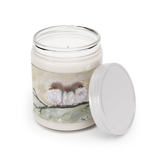 Scented Candle 9oz-Three Fat Fluffballs-Fairy Wrens in Snow