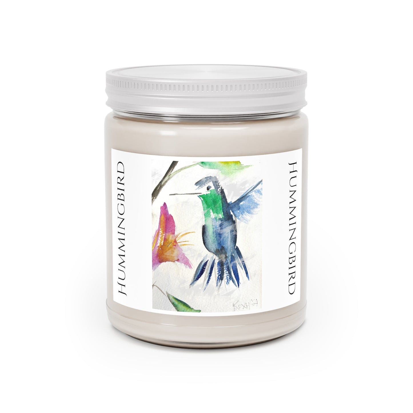 Floaty Blue Hummingbird Scented Candle 9oz