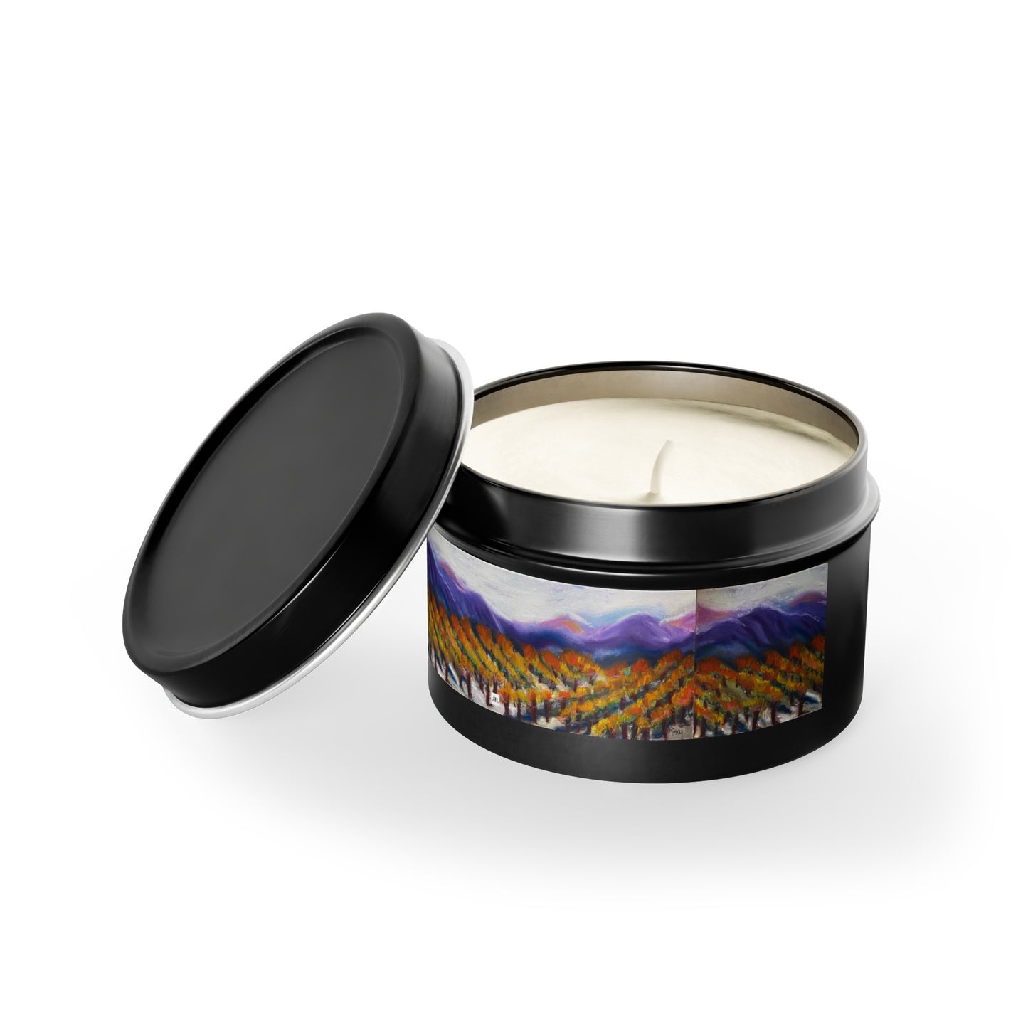 Misty Vines Wine Country Tin Candle