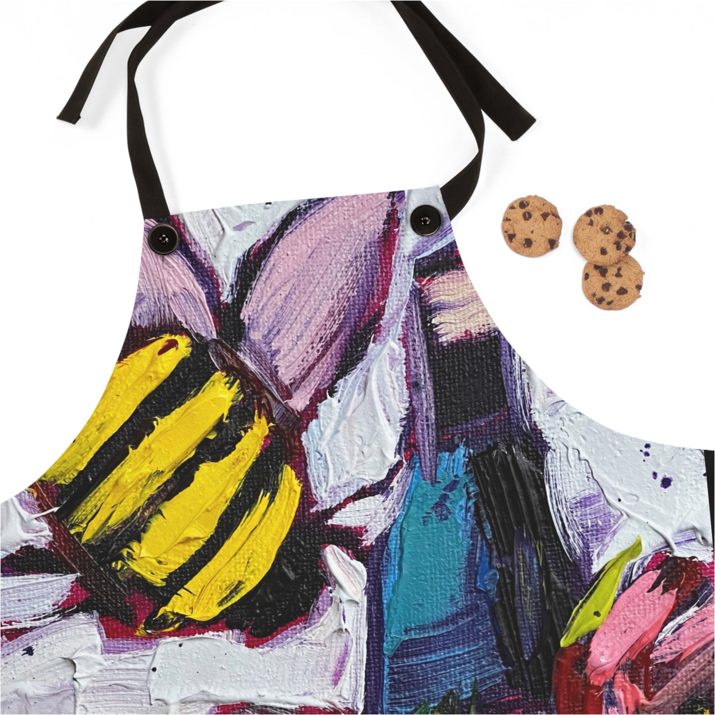 Bee Happy with Wine and Roses Apron