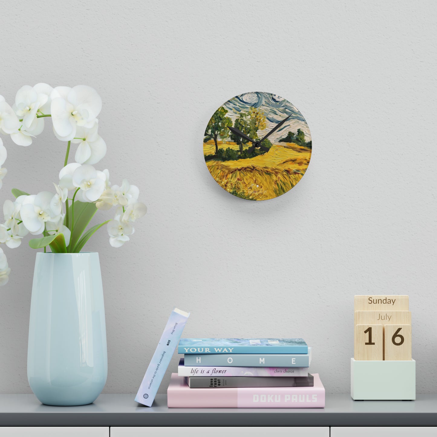 Sunny Day Acrylic Wall Clock