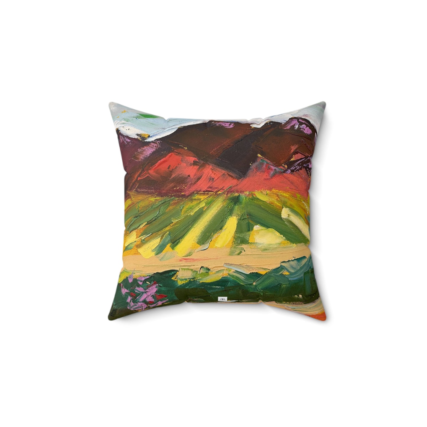 Mountain View Chapin Winery Indoor Spun Polyester Square Pillow