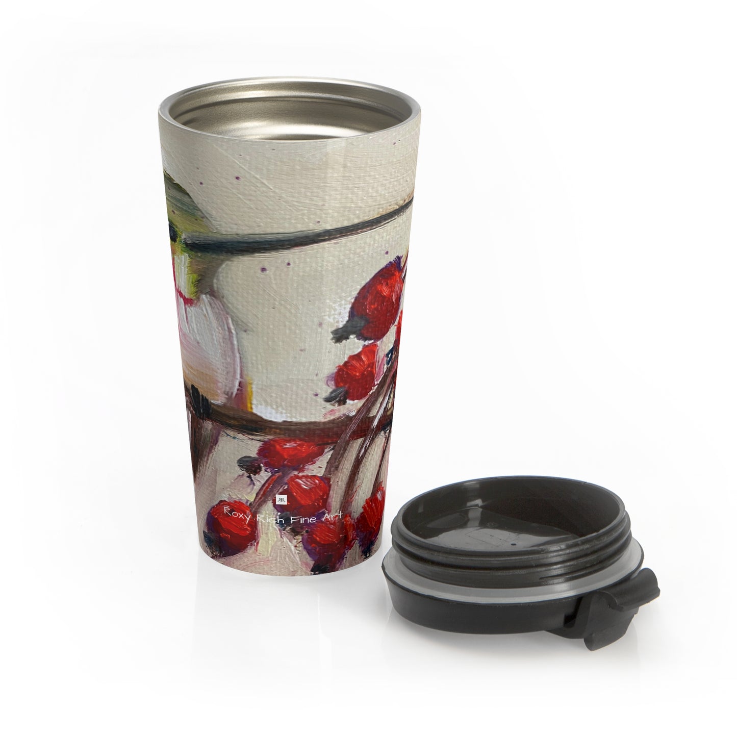 Tasse de voyage en acier inoxydable Colibri avec baies