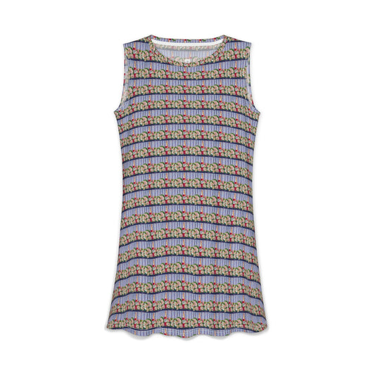 Women's Casual Dress — Light & Comfortable -Pink Champagne and Peonies