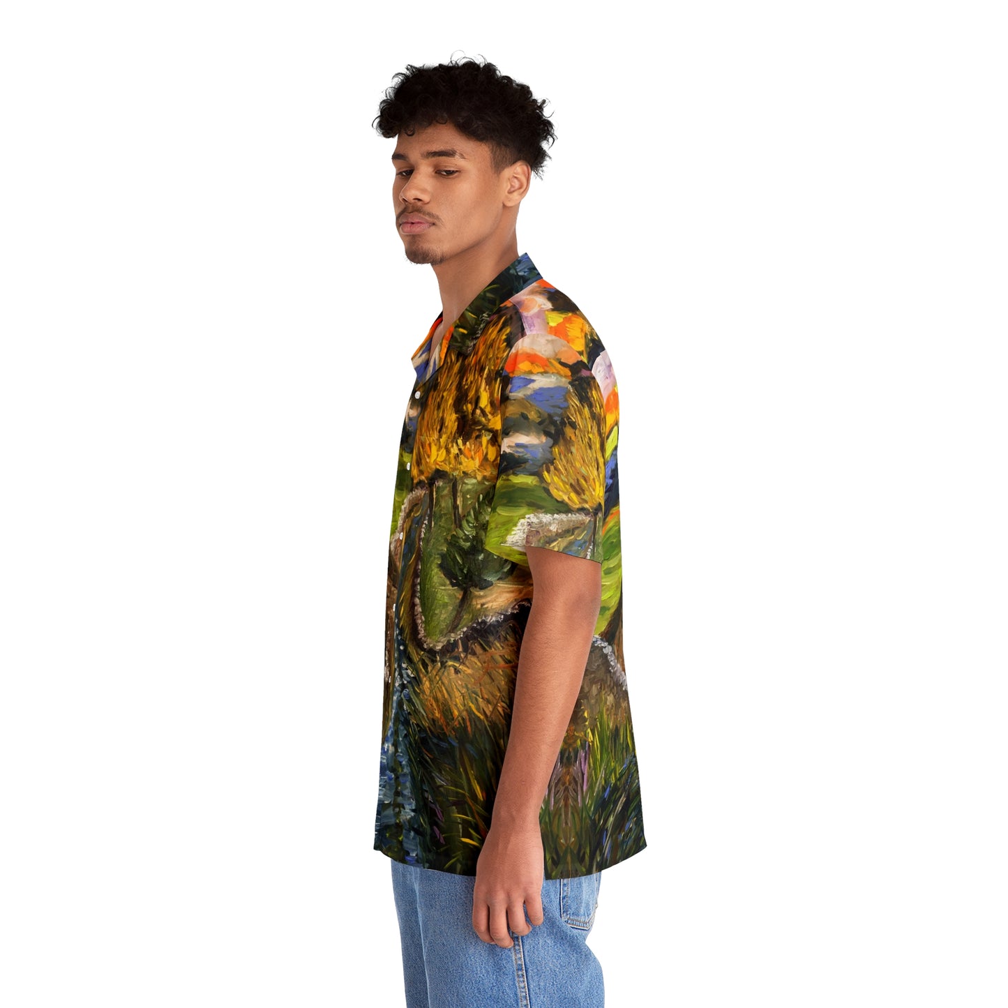 Yorkshire Dales Original English Landscape Men's Hawaiian Shirt