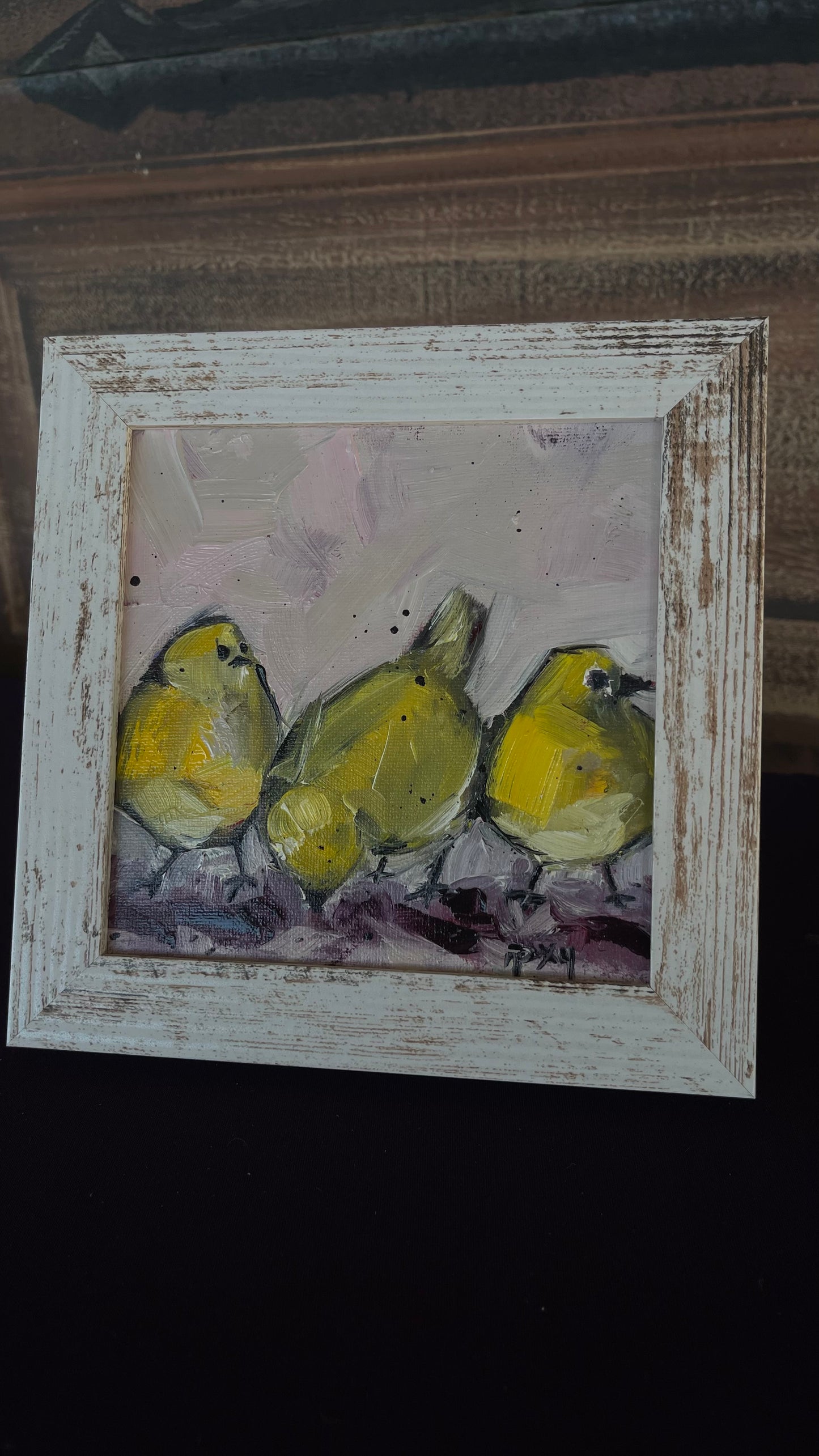 Tres lindos polluelos