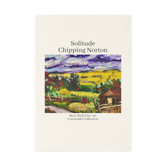 Organic Vegan Cotton Tea Towel -Solitude-Chipping Norton Cotswolds