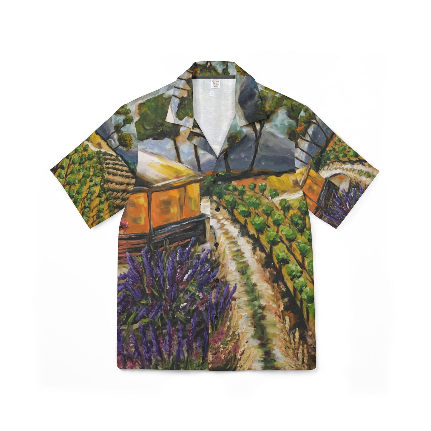 Men's European Fit Hawaiian Camp Shirt -Summer Vines