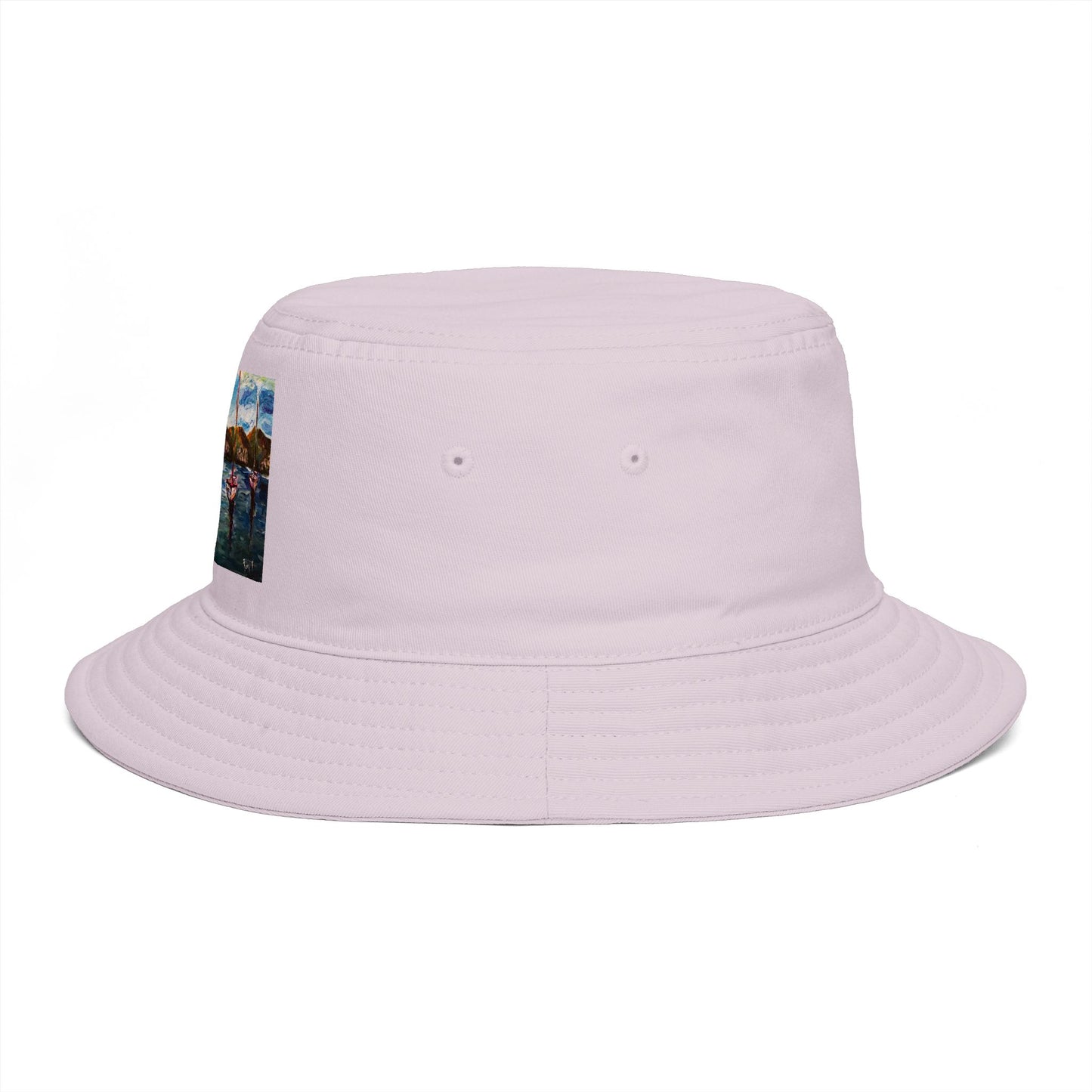 Roxy Rich Fine Art  Portofino Harbor - Bucket Hat — Stylish Durable Travel Hat