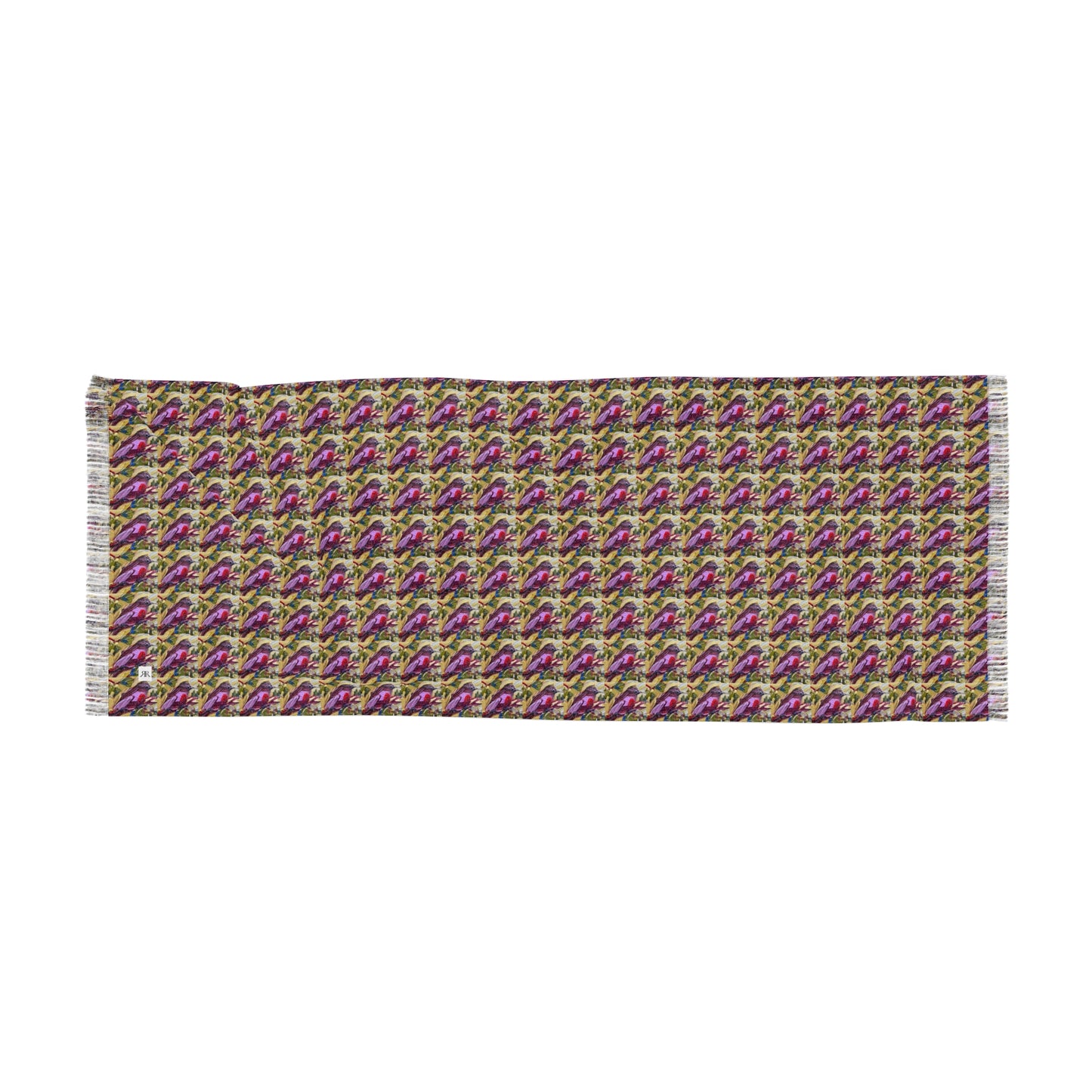 Colorful Scarf — Artistic Lightweight Neck Wrap- Fanciful Finch