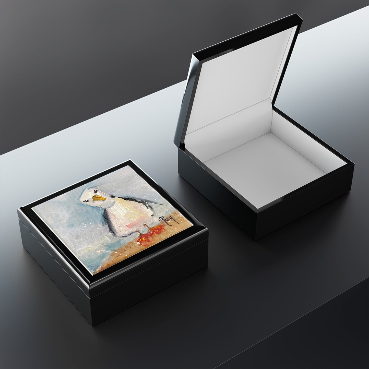 Jewelry Box-Inquisitive Seagull