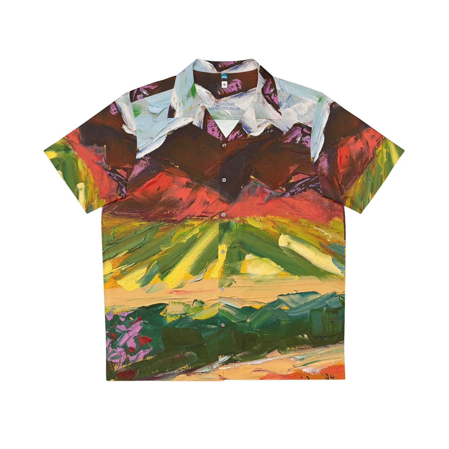 Mountain View at Chapin Winery Men's Hawaiian Shirt