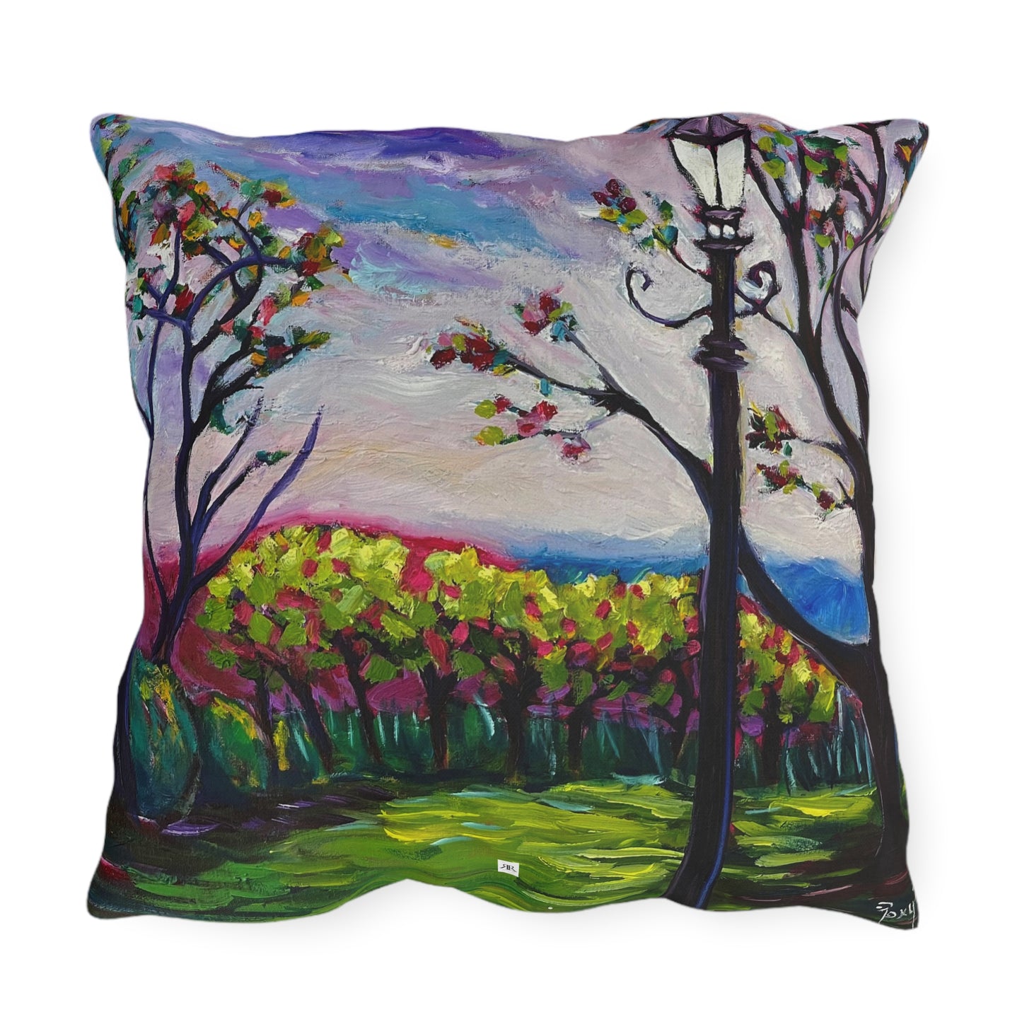 Sundown in Surrey at Stanhill Court Outdoor Pillows