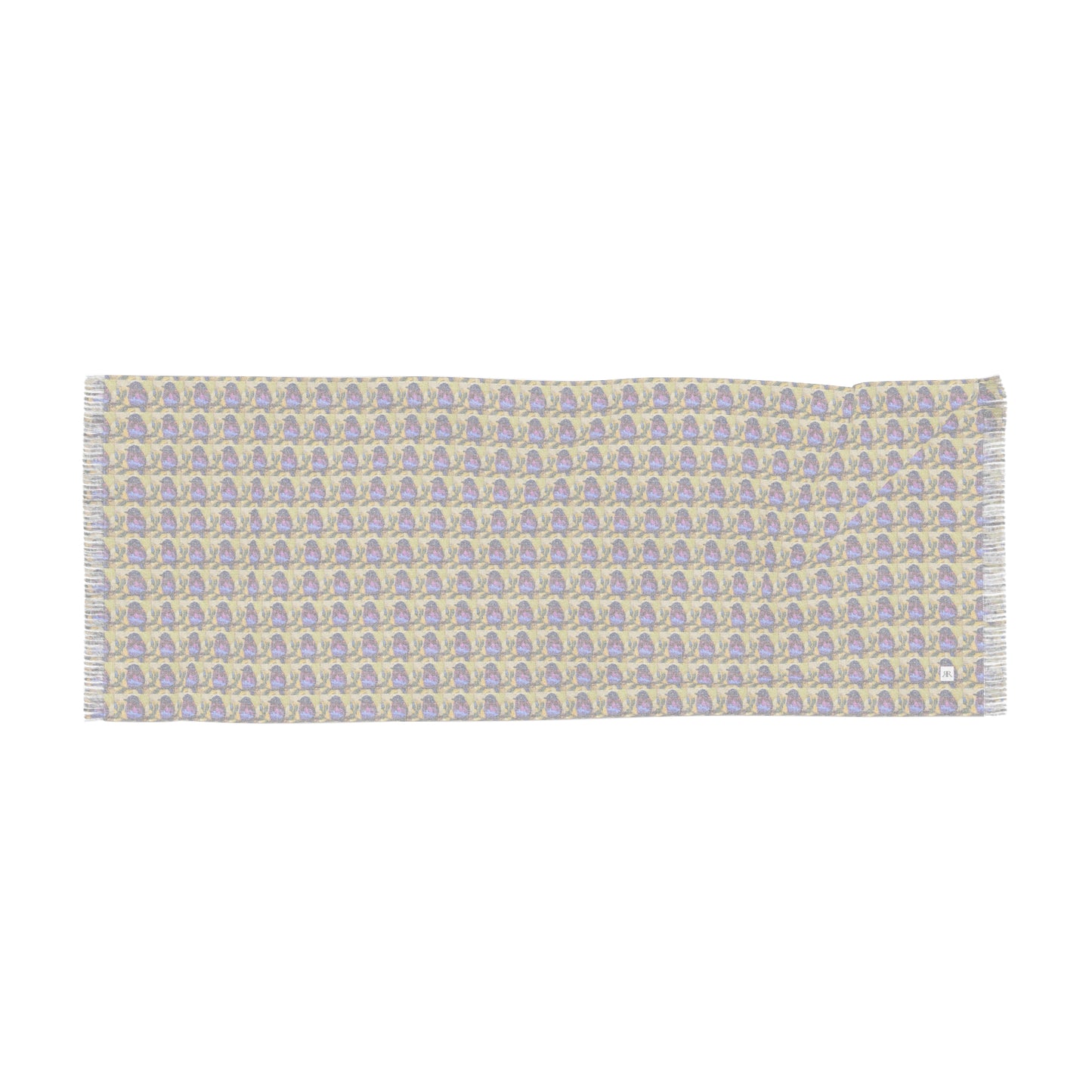 Colorful Scarf — Artistic Lightweight Neck Wrap- Blissful Bluebird