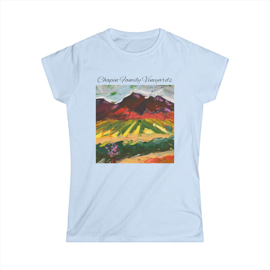 Mountain View at Chapin Women's Softstyle  Semi-Fitted Tee