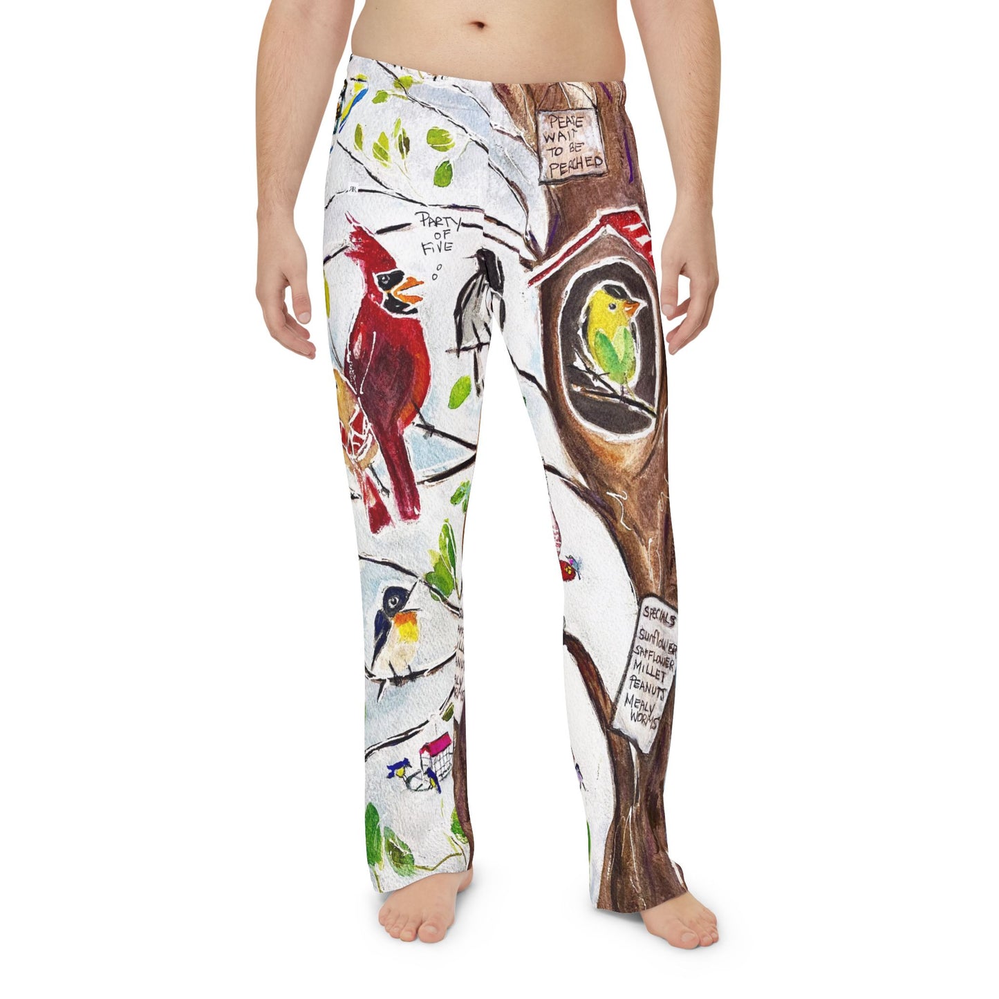 Men's Pajama Pants - Party of Five (Cardinals at Bird Restaurant)