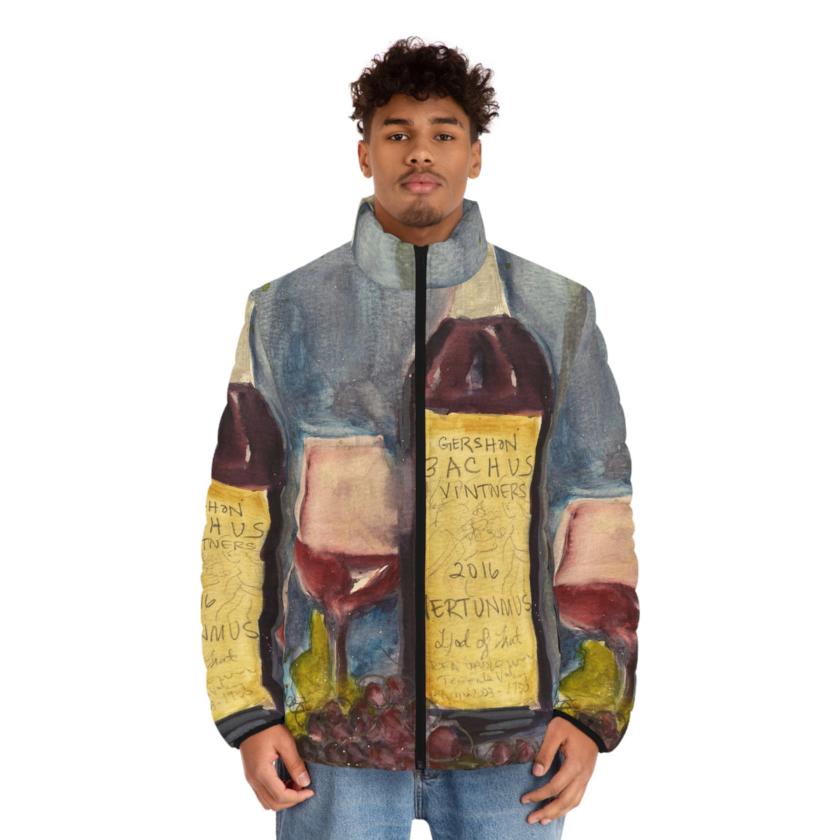 Men's Puffer Jacket - Roxy Rich Art-Vertunmus-GBV Wine