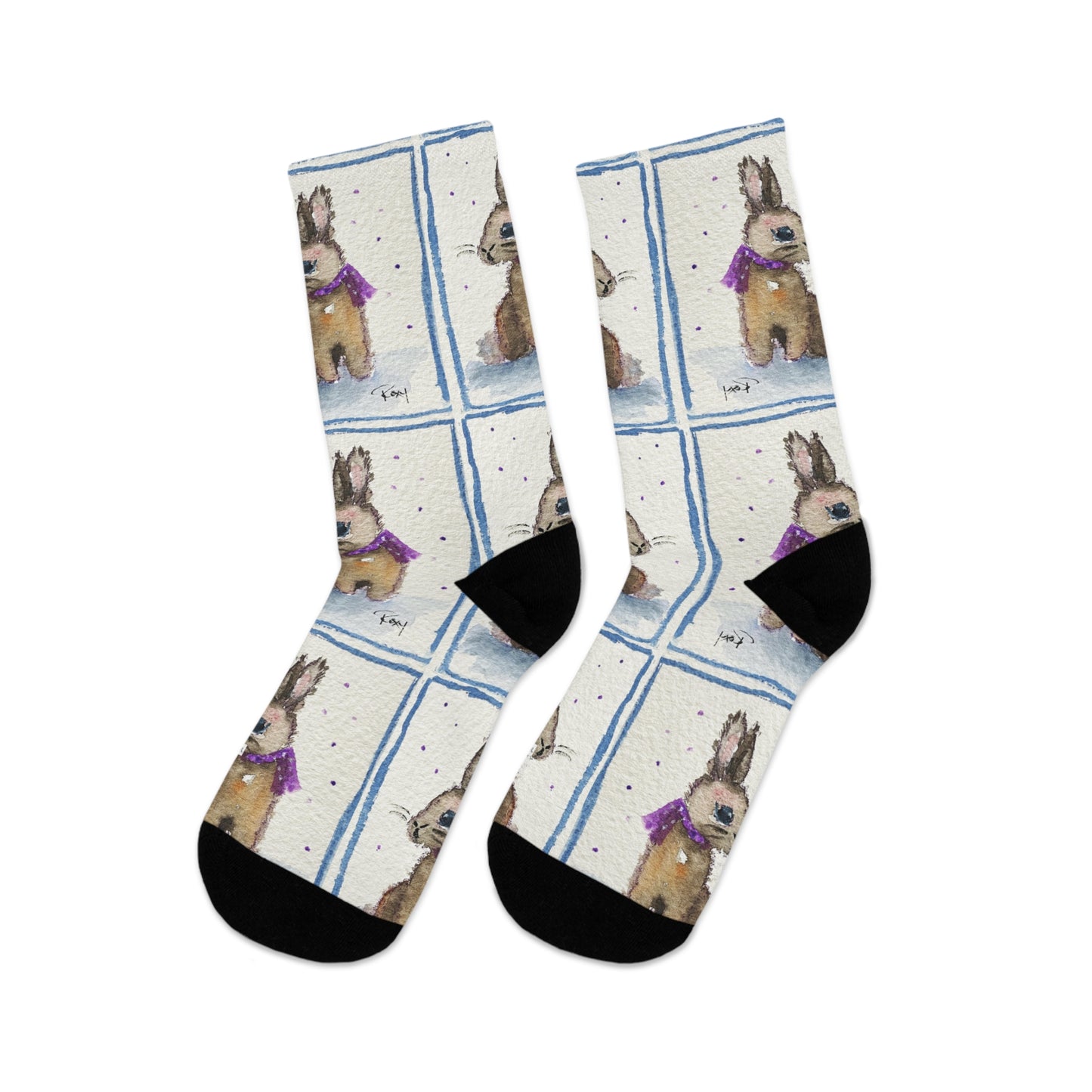 Scarf Bunny Socks