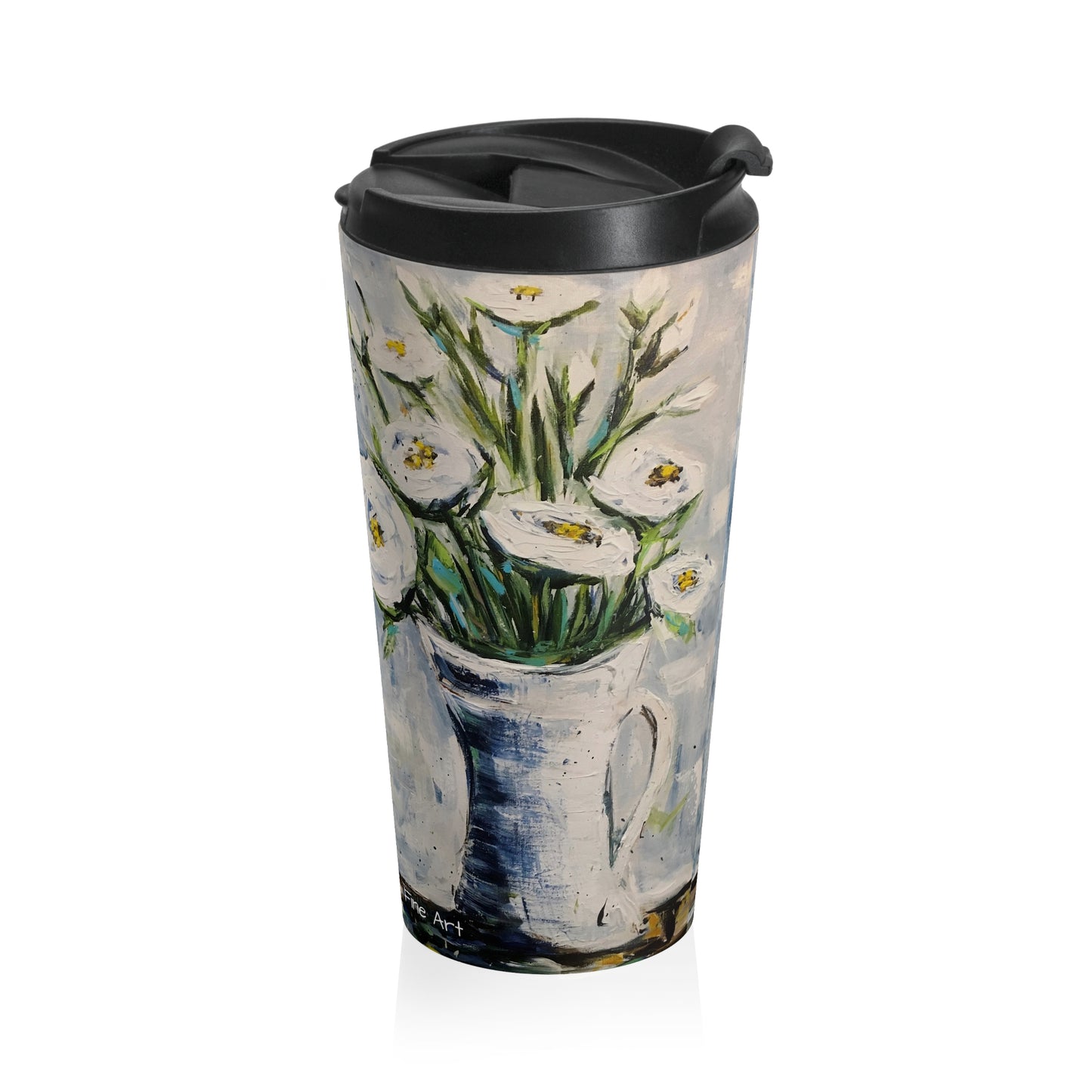 Stainless Steel Travel Mug -Shabby Roses 3