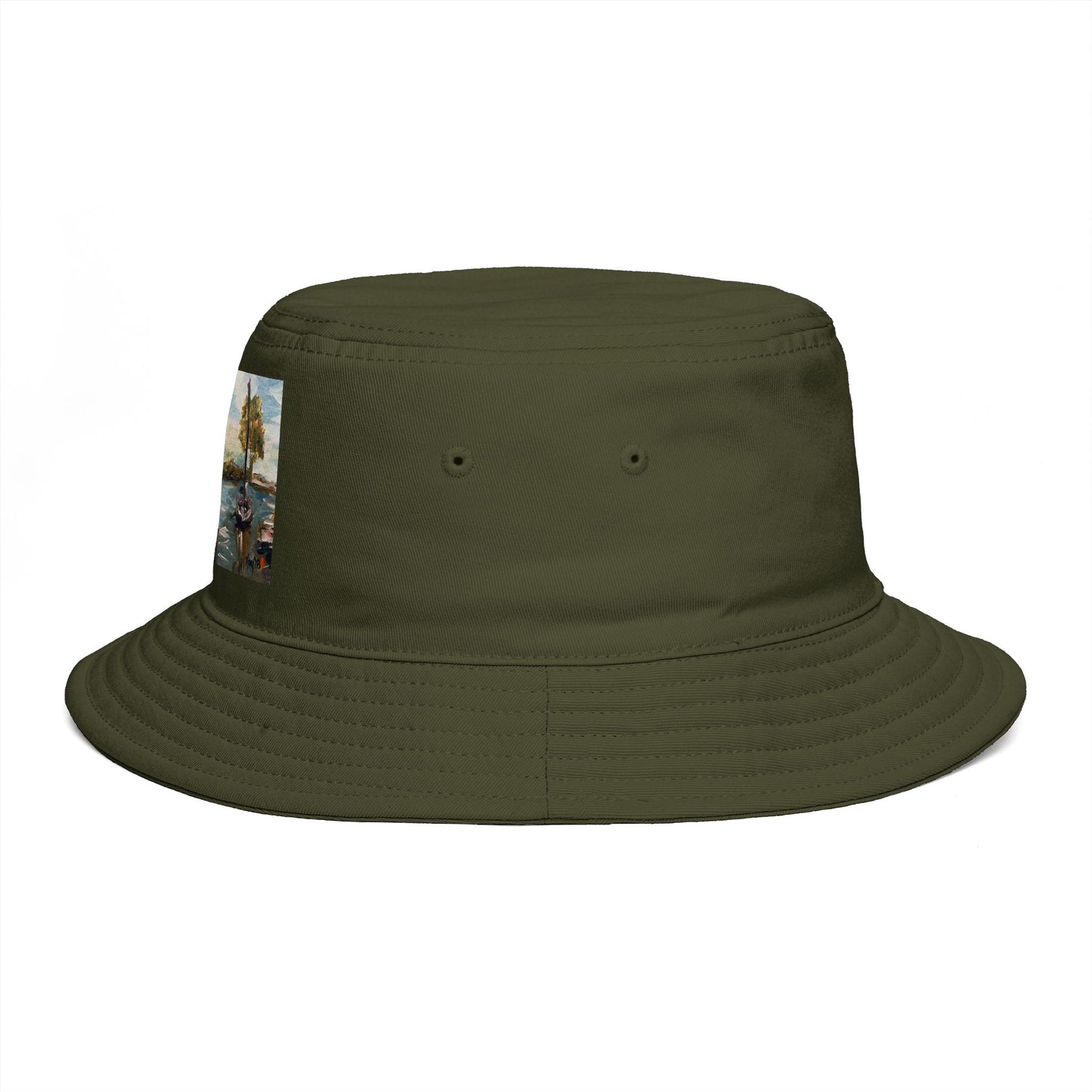 Roxy Rich Fine Art  Harbor Sail- Bucket Hat — Stylish Durable Travel Hat