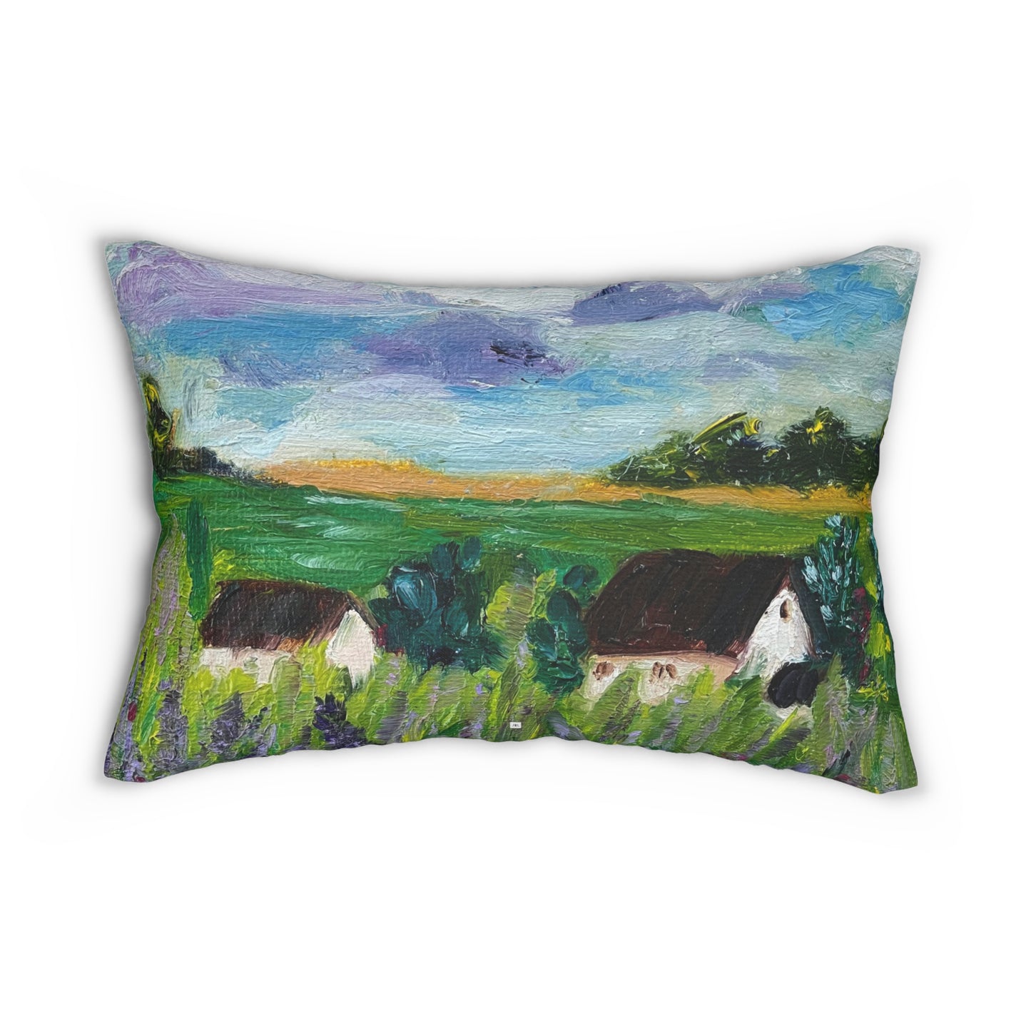 Cotswolds Lavender Farm Lumbar Pillow