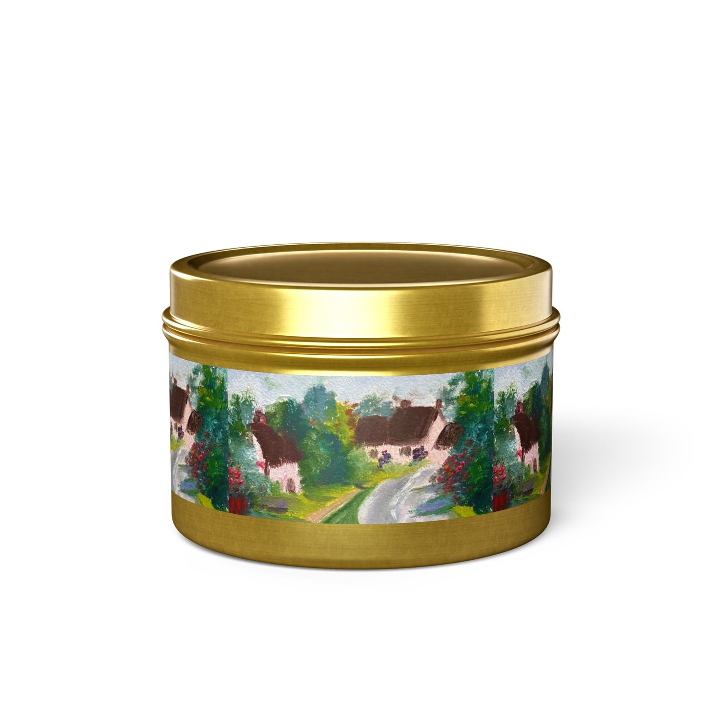 Little Cotswolds Village Tin Candle