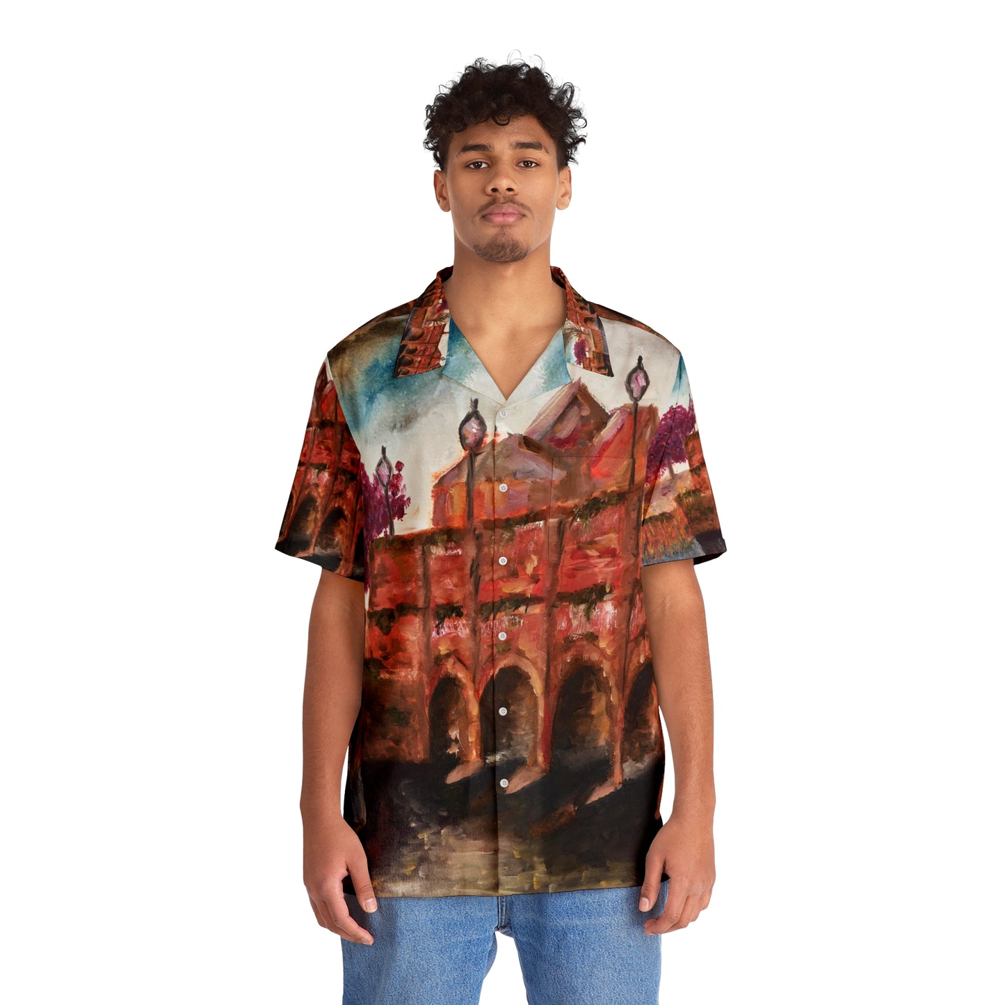 Stratford upon Avon Cotswolds Bridge Camisa hawaiana para hombre