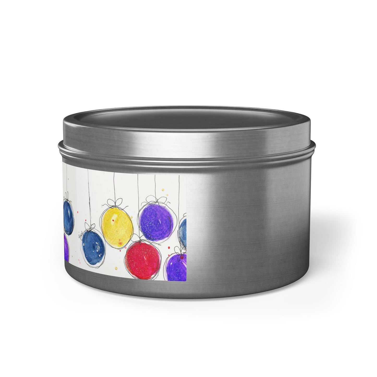 Tin Candle-Christmas Balls
