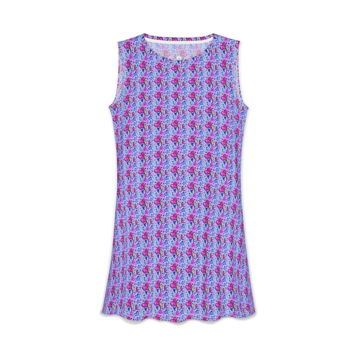 Women's Casual Dress — Light & Comfortable -Floating Hearts Parade