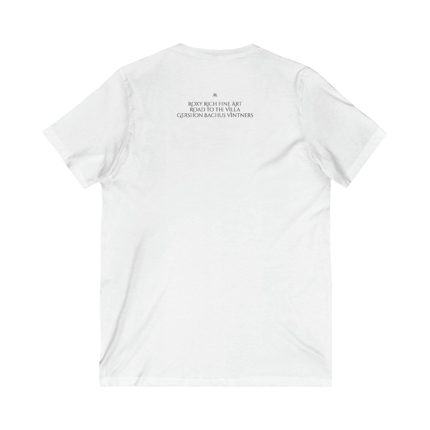 Camino a la Villa (GBV) Gershon Bachus Vintners-Unisex Jersey Camiseta de manga corta con cuello en V