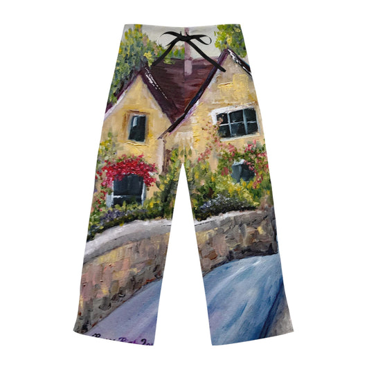 Pajama Pants - Castle Combe Cotswolds- Women's Pajama Pants