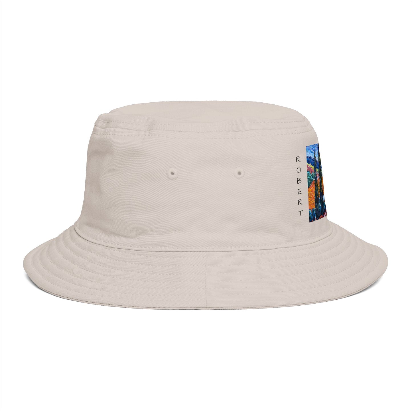 Roxy Rich Fine Art  Sunny Cypresses at Robert Renzoni - Bucket Hat — Stylish Durable Travel Hat