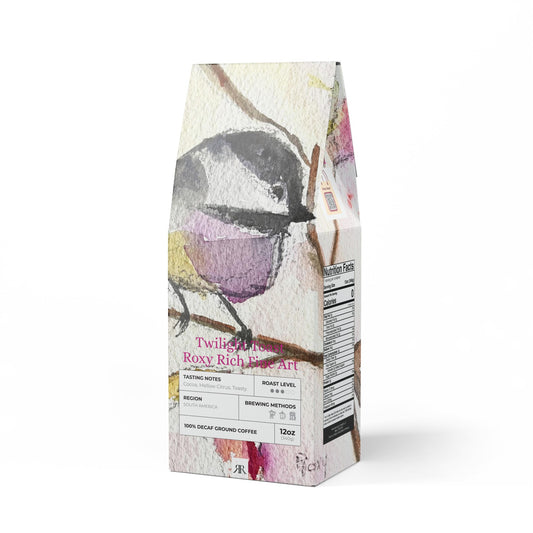 Chickadee Perched in a Berry Tree -Twilight Toast- Decaf Coffee Blend