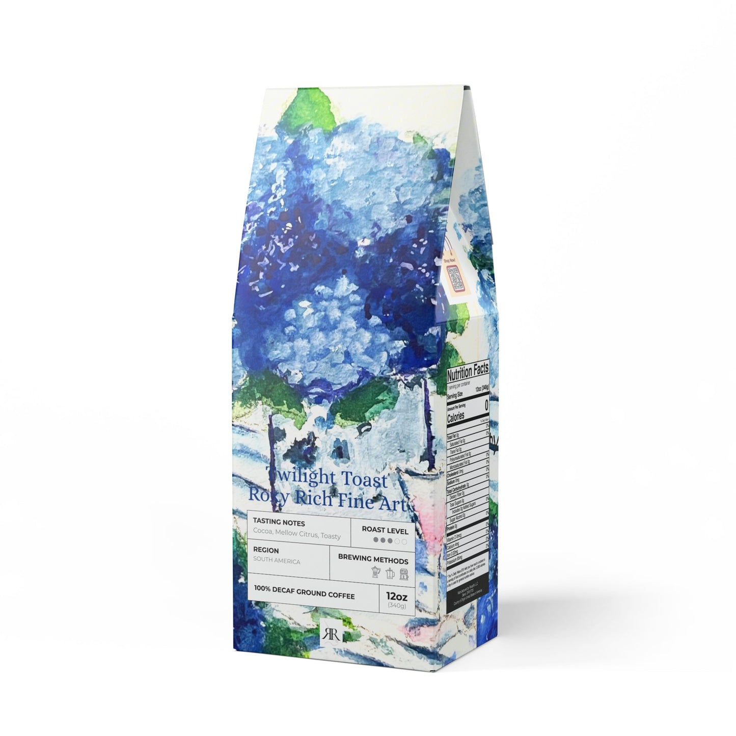 Mélange de café décaféiné et hortensias bleus-Twilight Toast