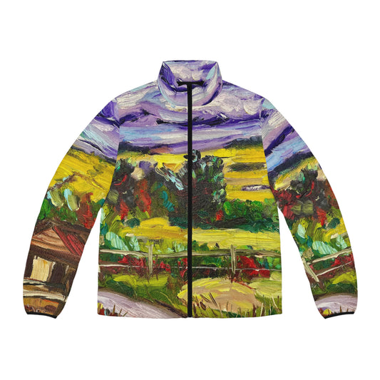 Men's Puffer Jacket - Roxy Rich Art-solitude in Chipping Norton- Cotswolds