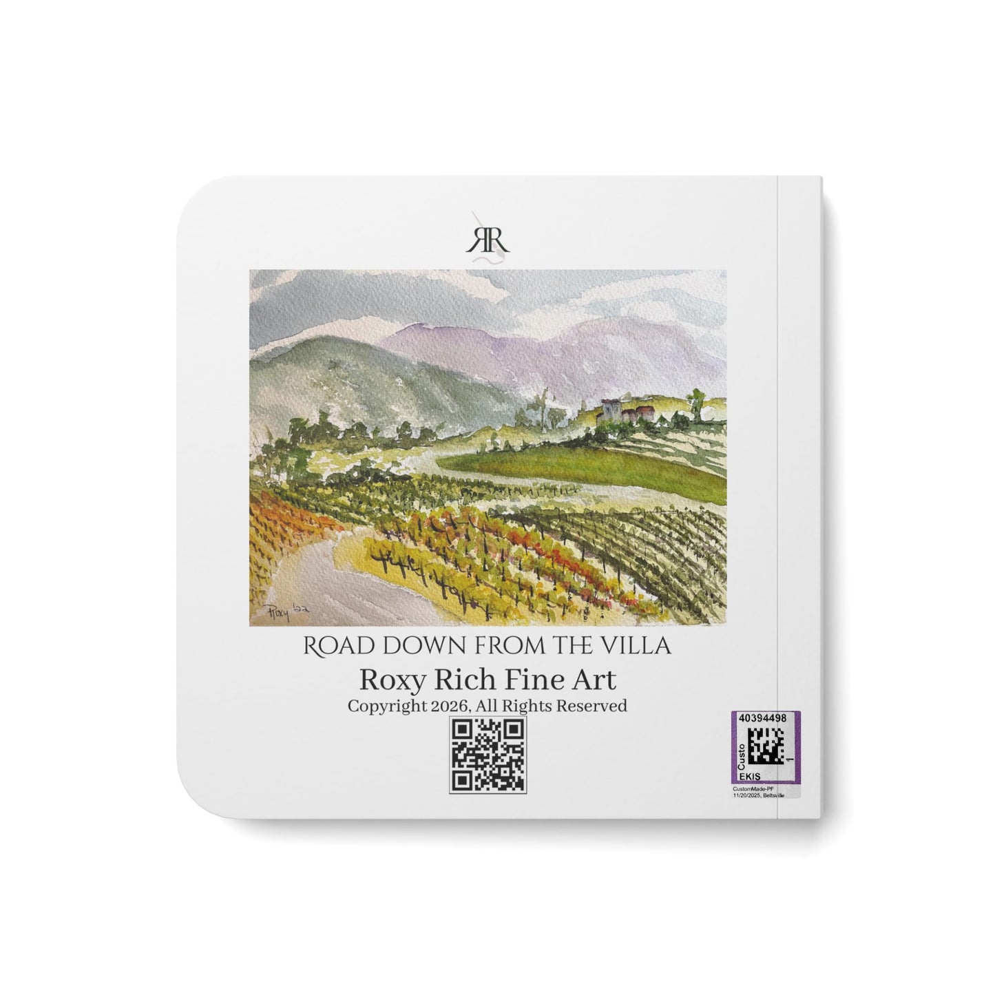 Gershon Bachus Vintners Collection Board Book — Roxy Rich Vineyard Landscapes Gift