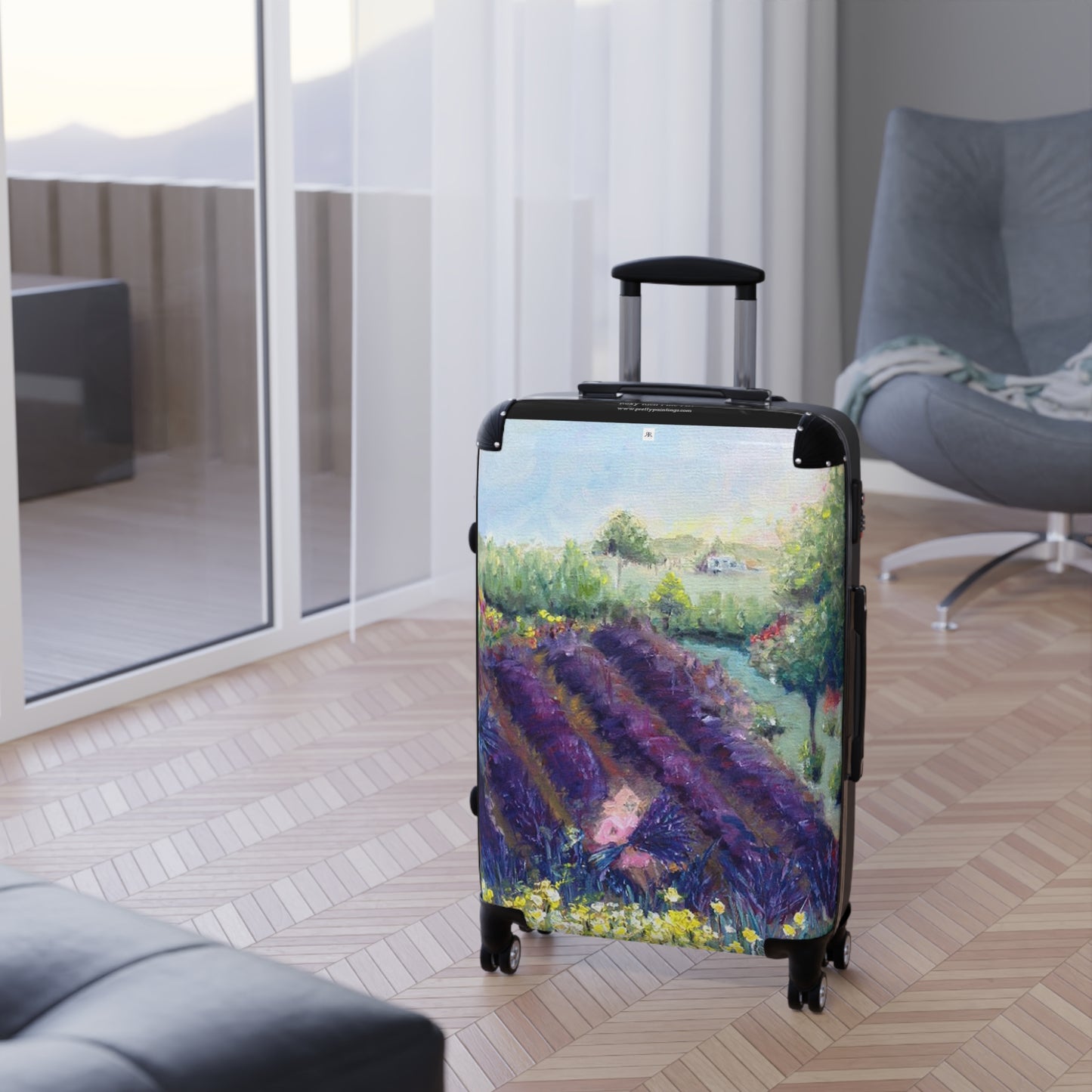 "Provence" Lavender   Carry on Suitcase (+ 2 Sizes)
