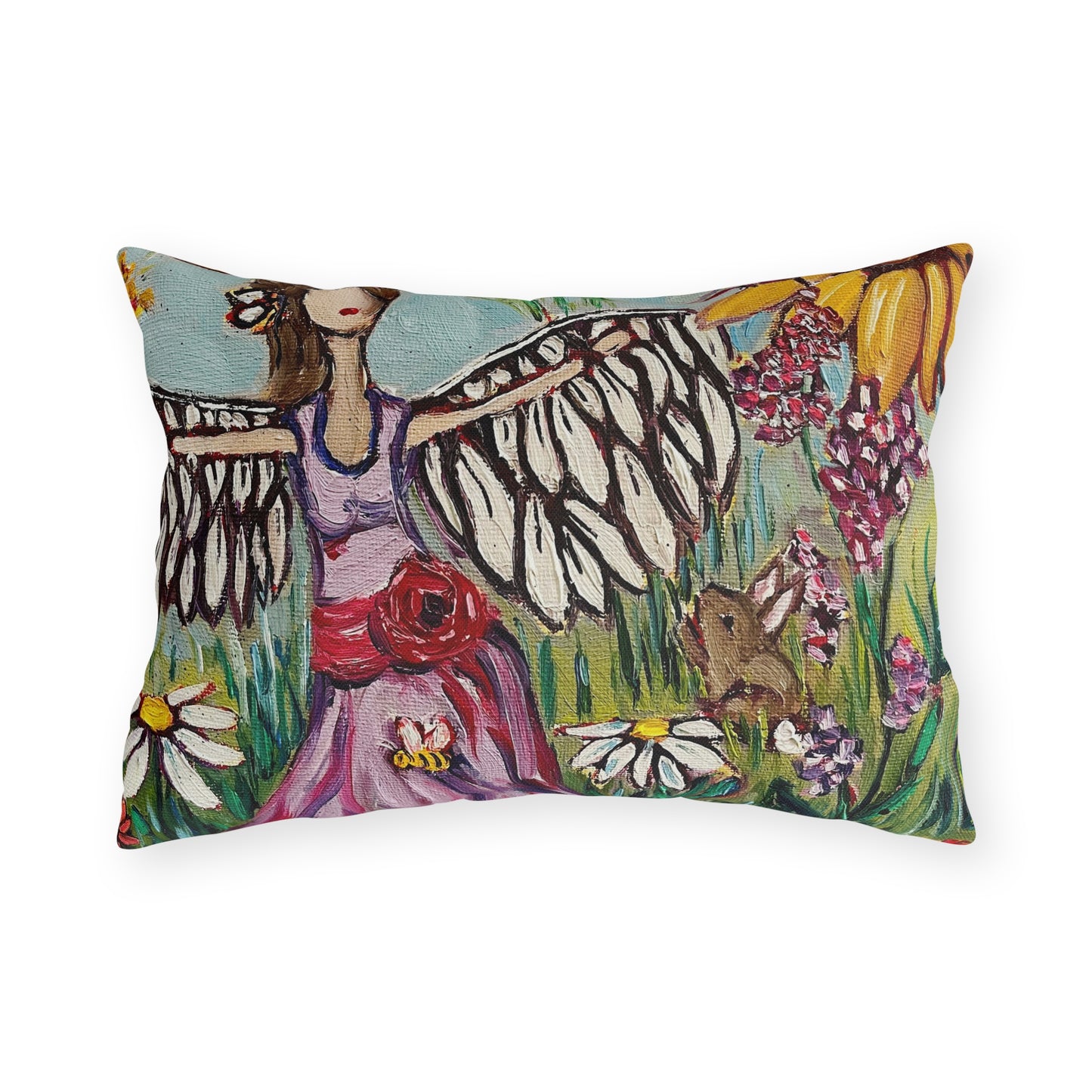 Garden Angel Outdoor Pillows