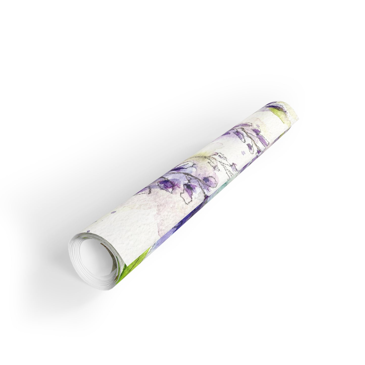 Roxy Rich Loose Floral Watercolor Wisteria painting printed Gift Wrapping Paper Rolls, 1pc Wedding Mom Friend giftwrap