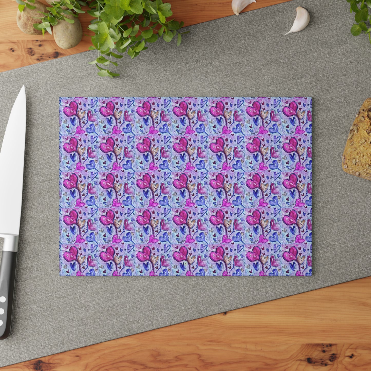 Cutting Board-Floating Hearts Parade-Valentine's Day