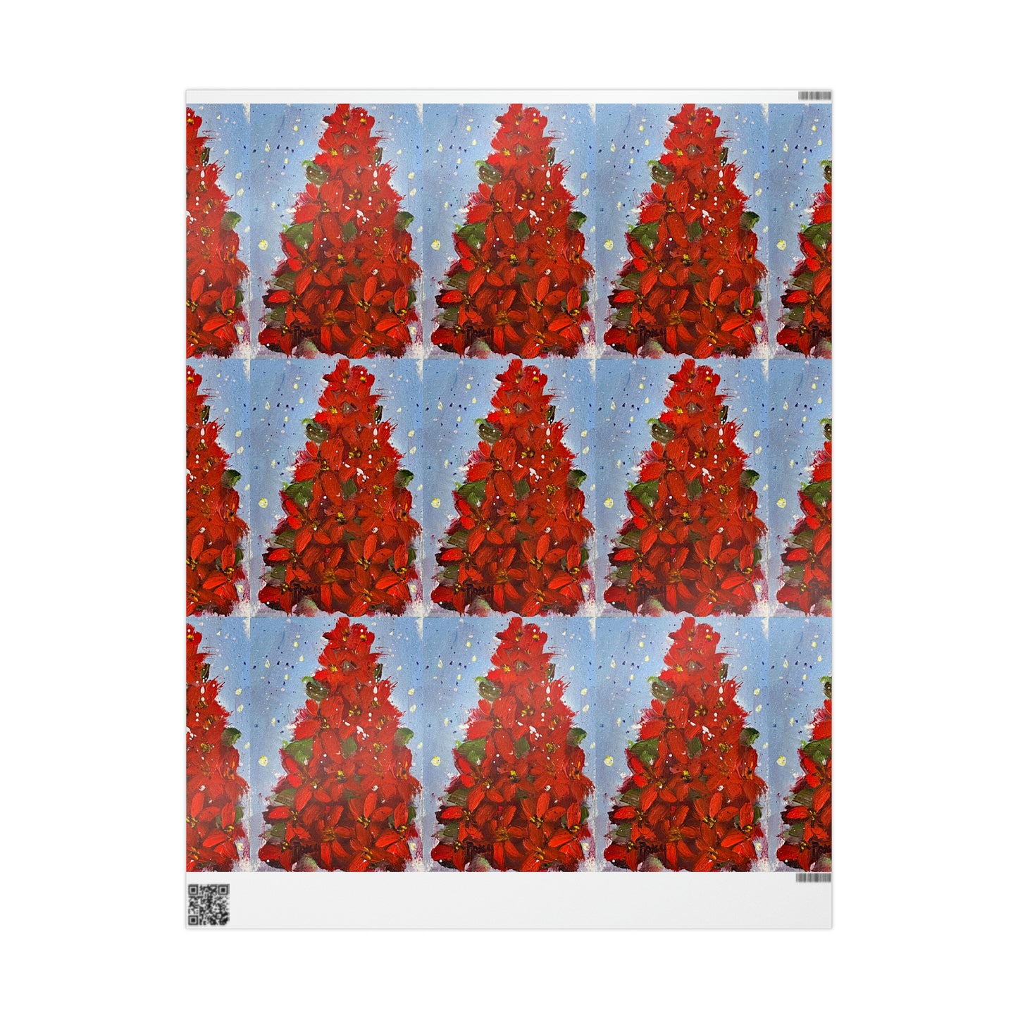 Poinsettia Tree (3 Sizes) Wrapping Papers