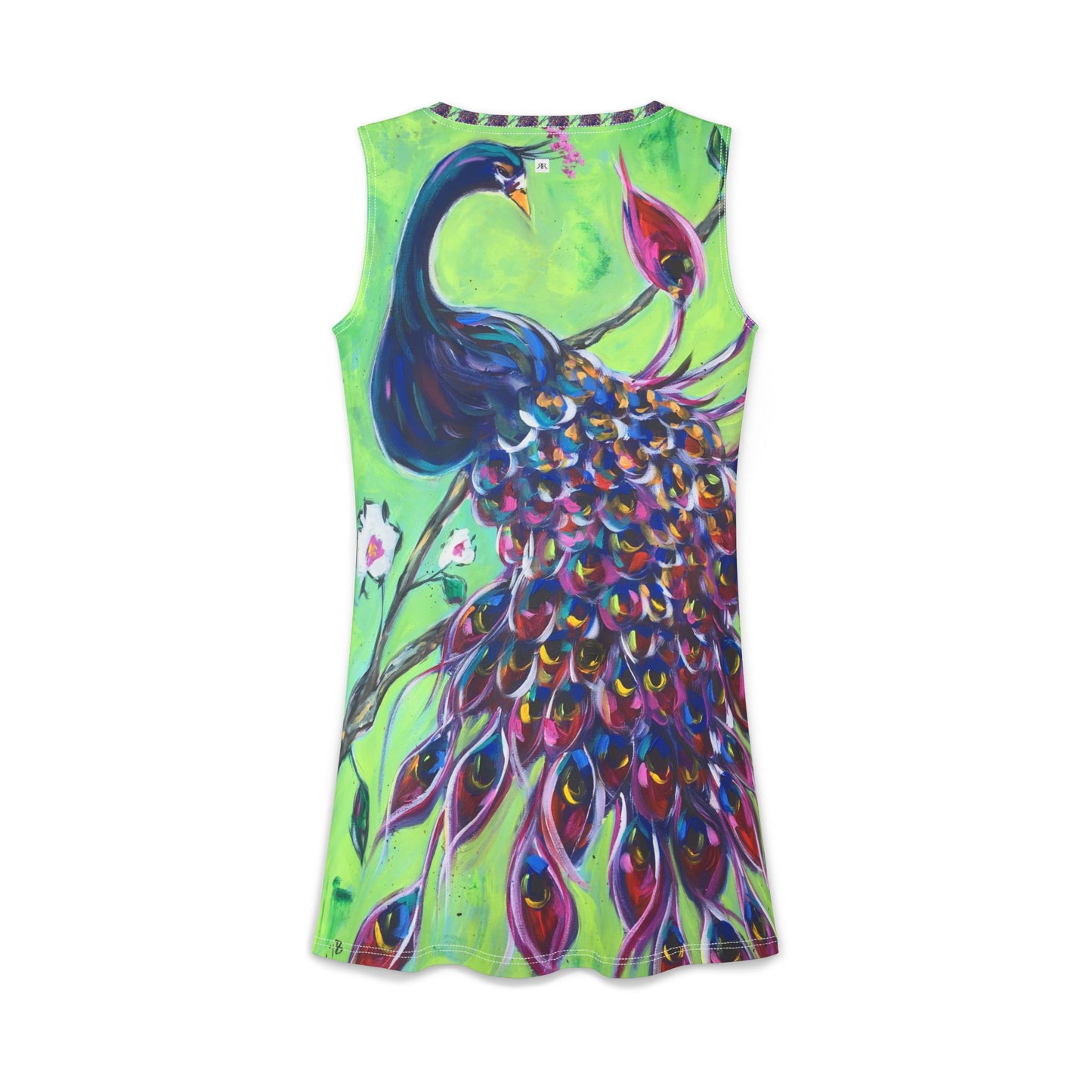 Women's Casual Dress — Light & Comfortable -Royal Plumes Peacock