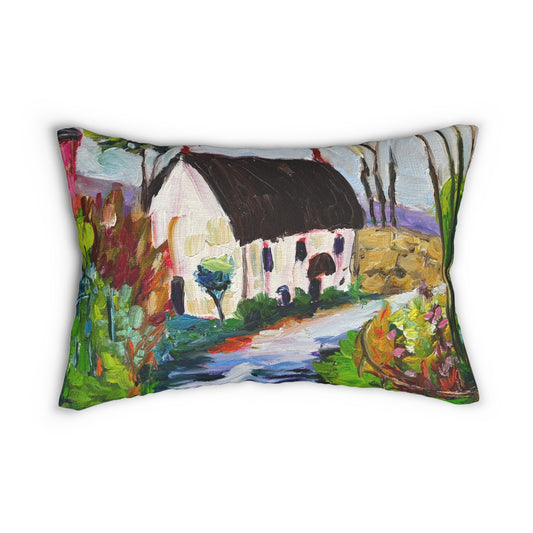 Country Cottage Cotswolds Lumbar Pillow