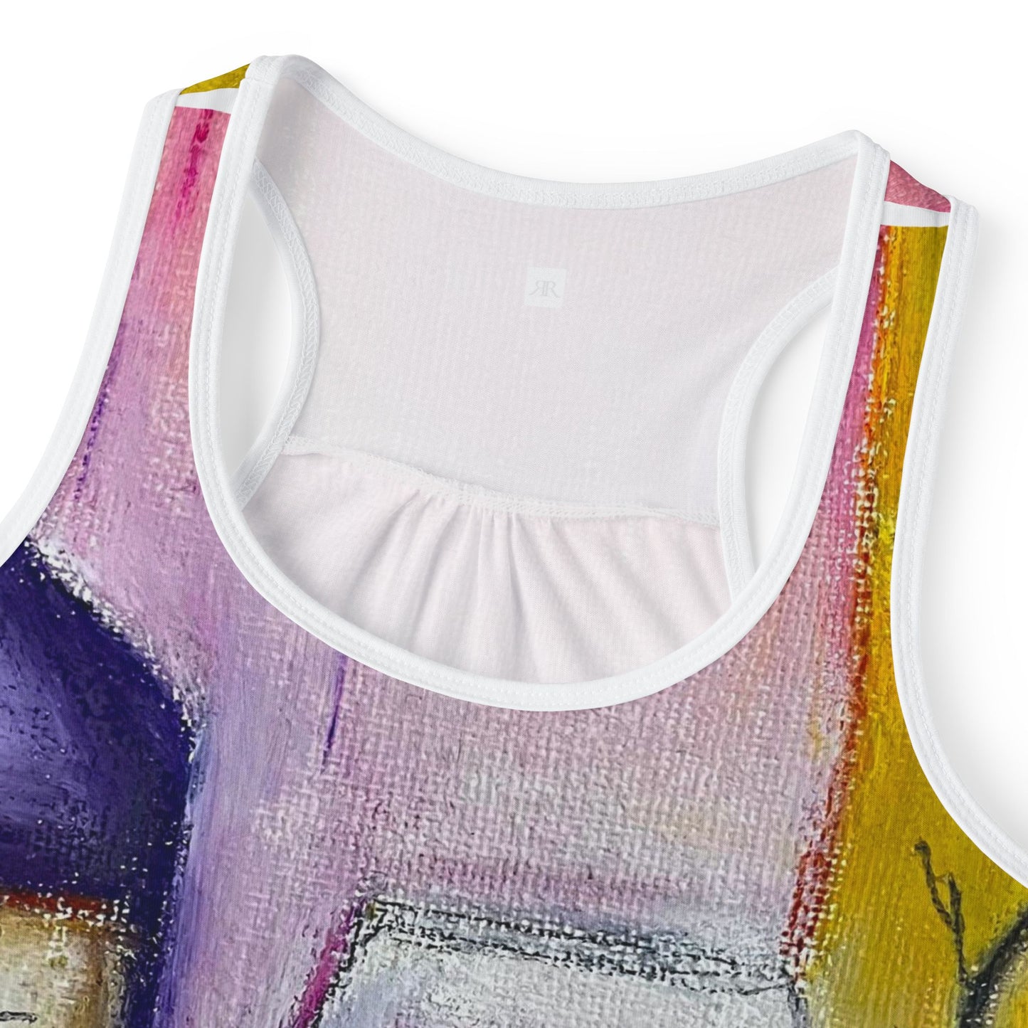 Women's Racerback Tank Top-Aeolus-GBV Wine and Clique Glass