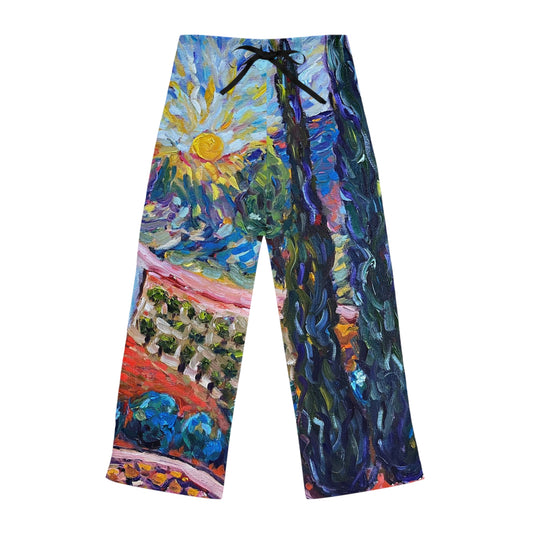 Pajama Pants - Sunny Cypresses at Robert Renzoni Winery Temecula- Women's Pajama Pants