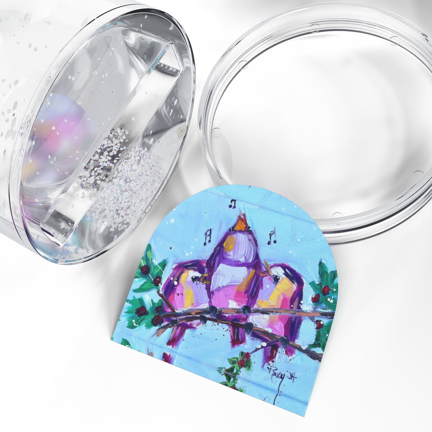 Snow Globe - Fa La La Singing Birds