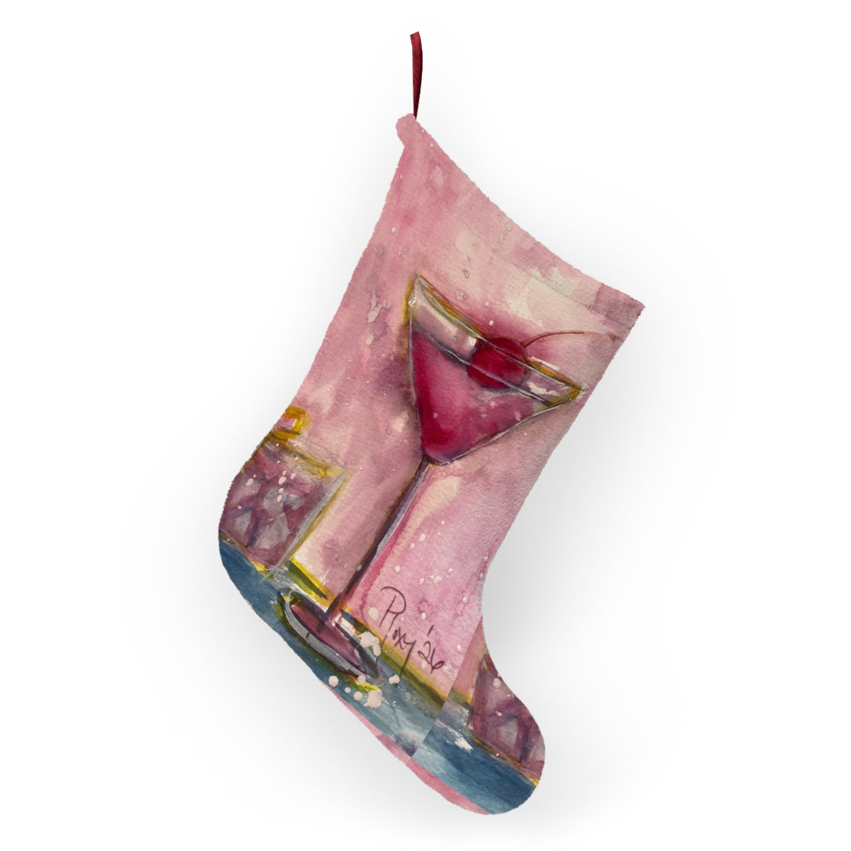 Christmas Stocking-Pink Martini-Cherry