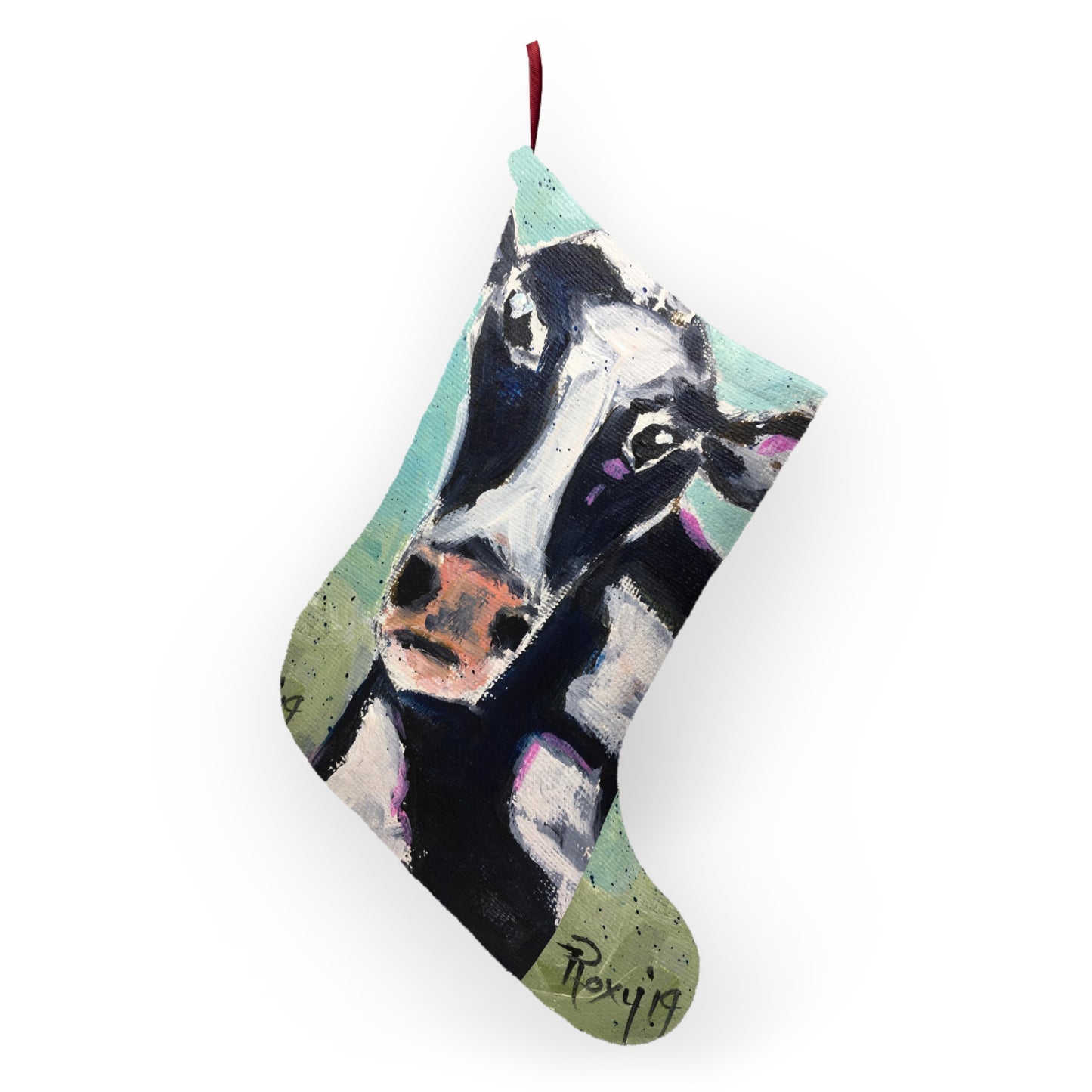 Edna Cow Christmas Stocking