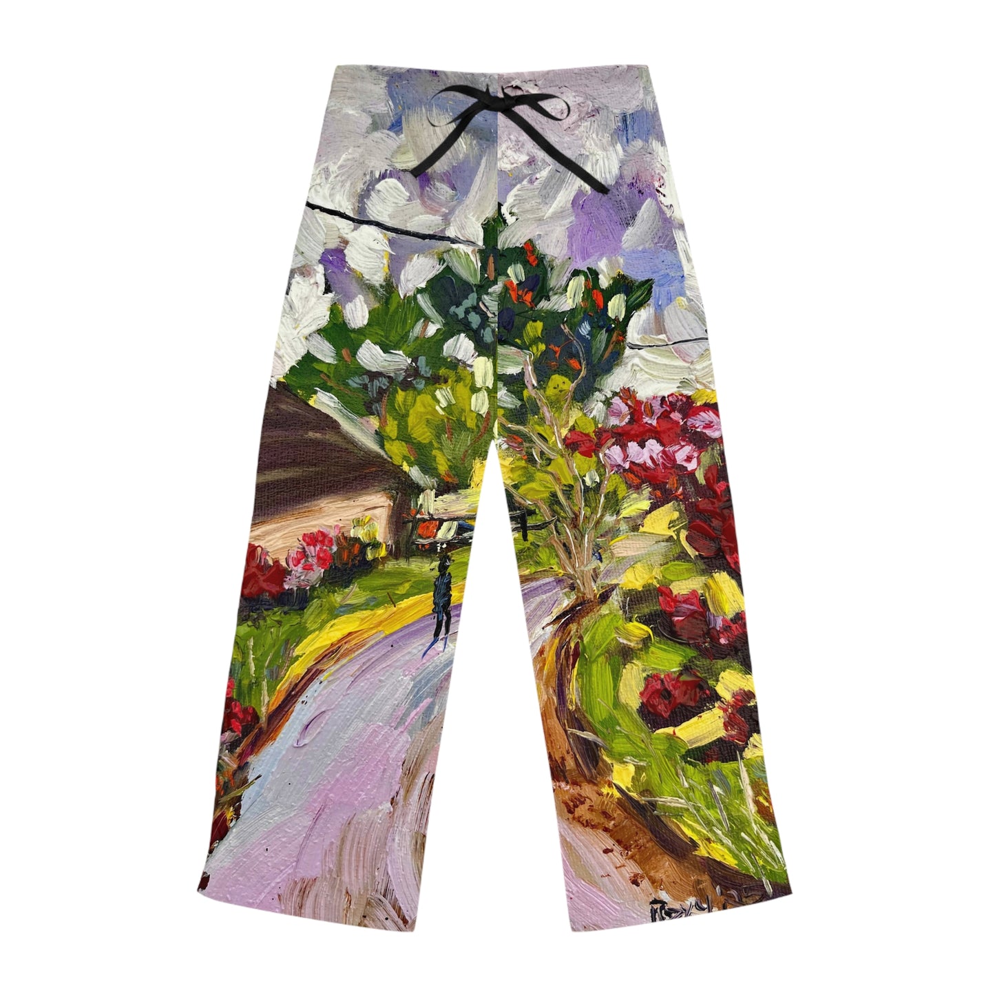 Women's Pajama Pants-Dreamy Walk in Churchill Cotswolds