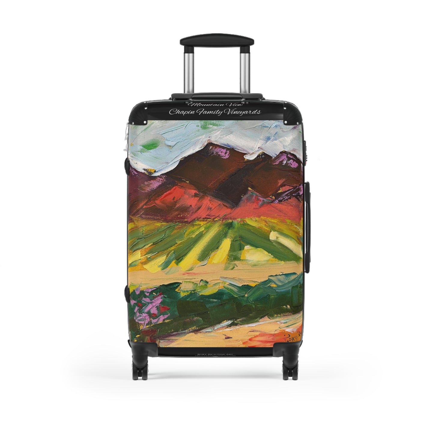 Mountain View Chapin Family Vineyards Carry on Suitcase (Choose from 3 sizes)